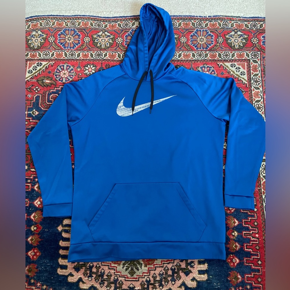 Nike Primary Fleece Hoodie Dri-FIT Sz. XXLT, Comet Blue/White Swoosh.Pullover.
